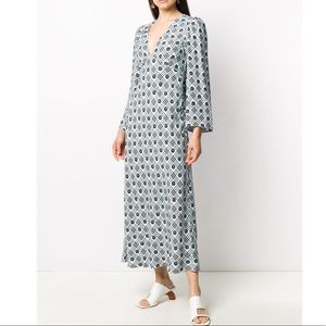 Rixo Nadia Check Flora Dress